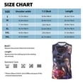 thumbnail image 4 of Kdxio Astronaut In Cosmic Garden for Men's Muscle T-shirt,Sleeveless for Workout Running Athletic Gym Lounge Casual, 4 of 5