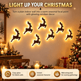 thumbnail image 3 of LED Reindeer Wall Decorations Festive Christmas Lighting for Indoor Display Arrange Deer Glowing Figures Together or Apart to Create Cozy Ambience in Bedrooms Hallways Living Areas 1 Set-B(6PCS), 3 of 8