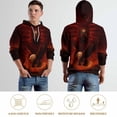 thumbnail image 6 of LAOLIUSN Men's American Flag Bald Eagle Graphic Hoodie, 3D Patriotic Theme Sweatshirt, All-Over Print Pullover, S-4XL, 6 of 7