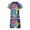 thumbnail image 6 of Power Rangers Boys Two Piece Swimsuit Kids Swimwear Set Short Sleeve Bathing Suit Trunks And Shirt, 6 of 7