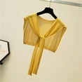 thumbnail image 2 of Umfun Women's Lightweight Solid Color Knit Shawl Wrap - Versatile Tie-Front Cover Up for Evening Outings & Spring Summer Travel, 2 of 8