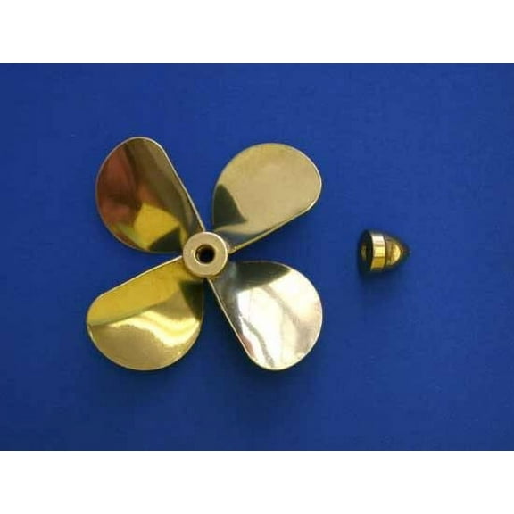 BRASS PROP 4 BLADE LH 3'' DIAMETER