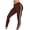 Brown high waisted yoga leggings a1, variant on Women Slim Fit High Waisted Stretch Active Long Pants Leggings Yoga Running Gym Workout Tights Casual Sportswear Athletic Trousers, Blue XL
