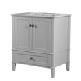 thumbnail image 3 of Bellaterra Home 800631-31-LG 31 in. Single Vanity with Quartz Top, Light Gray, 3 of 11