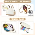 thumbnail image 5 of DAKIMOE 3 PCS School Backpacks for College Teens Cute Girlish Middle High School Bookbag Large Capacity Lightweight Waterproof Daypack for Students, 5 of 8