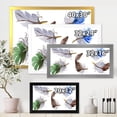 thumbnail image 4 of Designart 'Colourful Boho Feather Set On White IV' Bohemian & Eclectic Framed Art Print, 4 of 4
