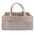thumbnail image 3 of Bolsa de almacenamiento de pañales de fieltro, artículos diversos para bebés, pañales de juguete, bolsa de pañales de fieltro de gran capacidad, diseño versátil, 3 of 5