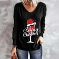 thumbnail image 5 of TopLLC Chandails de Noël Laids pour Femmes Mode Décontractée Imprimé de Noël Col Rond Manches Longues en Liquidation, 5 of 5