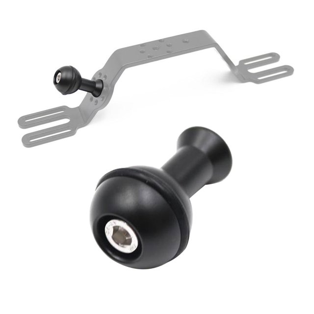 Negro M6 M5 Cabeza De Bola Para Cámara Réflex Digital Estabilizador De Mano Agarre De Mano Ligero Accesorios Para Deportes Acuáticos Soledad Montaje de cabeza esférica M6 M5