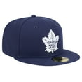 thumbnail image 3 of Men's New Era  Navy Toronto Maple Leafs Core 59FIFTY Fitted Hat, 3 of 6