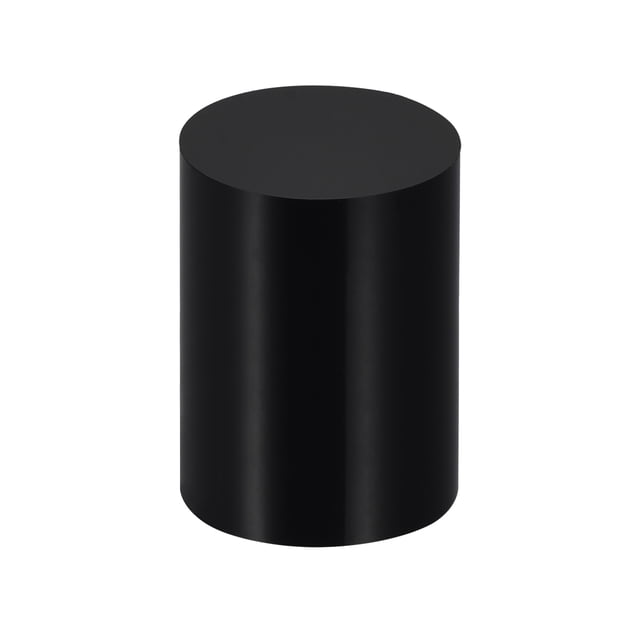 Unique Bargains Black Acrylic Solid Cylinder Round Display Riser, 2.4 Inches x 1.6 Inches
