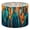 Color 3, variant on Linen Drum Lamp Shades Abstract Stained Glass Vibrant Blue Orange Teal 13" x 13" x 10" Lampshade for Table Lamps Floor Lamps Lamp Shade Replacement Easy Assembly Required