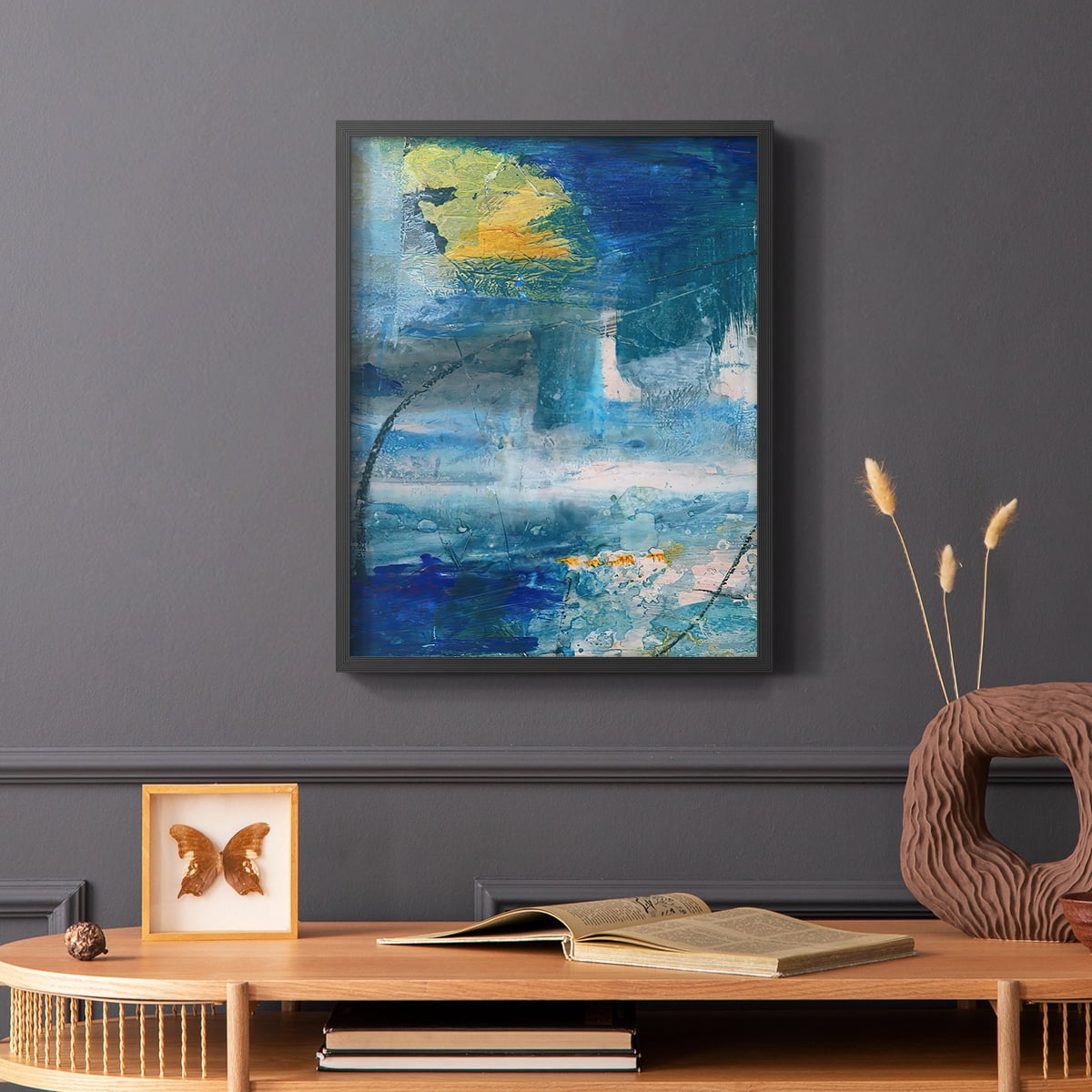Spring Winds I in Black Solid Wood 8 x 10 Framed Print