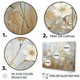 thumbnail image 3 of Designart "Elegant Beige Wildflower Splendor V" Wildflowers Floater Framed Wall Decor, 3 of 5