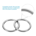 thumbnail image 3 of Unique Bargains 1" Seamless Metal O Rings, 6 Pack 304 Stainless Steel O-Ring Solid Round Rings for Macrame, DIY Craft,3x25mm, 3 of 5