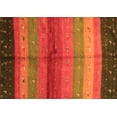 thumbnail image 1 of Ahgly Company Indoor Rectangle Abstract Orange Contemporary Area Rugs, 6' x 9', 1 of 1