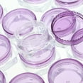 thumbnail image 4 of Wide Mouth Cream Container Cosmetic Bottle Jars Lotions Plastic Storage Containers Travel Purple 12 Pcs, 4 of 6