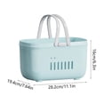 thumbnail image 3 of LEHOZIHEQ Portable Shower Caddy Basket with Handle, Plastic Storage Basket, Organizer Basket with Silicone Handles for Bathroom Kitchen Bedroom College Dorm Essentials, 3 of 6