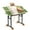 Nature&Green, variant on Jigsaw Puzzle Table for Adults with Drawers, Wooden Puzzle Board with Folding Legs, Cover and Wheels, 5 Adjustable Up Angles, Coffee&Gray