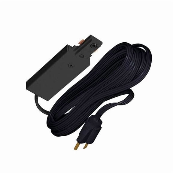 Juno Lighting Cord and Plug Connector 3-Wire, Black R122 BL