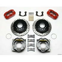Wilwood Dynapro Low-Profile 11.00in P-Brake Kit Drill-Red Small Ford 2.50in Offset