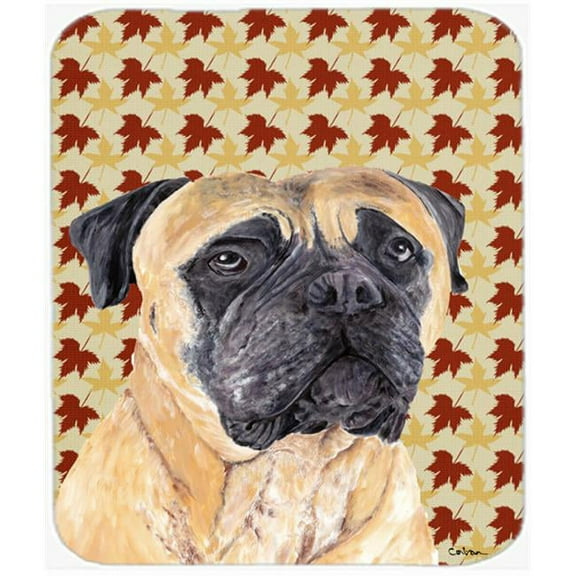 Carolines Treasures Mastiff Fall Leaves Portrait Mouse Pad