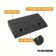 thumbnail image 4 of 2 Pack 2.7'' Rise Driveway Rubber Curb for Ramps,Driveway Ramp Car Slope Ramp for Loading, 4 of 7