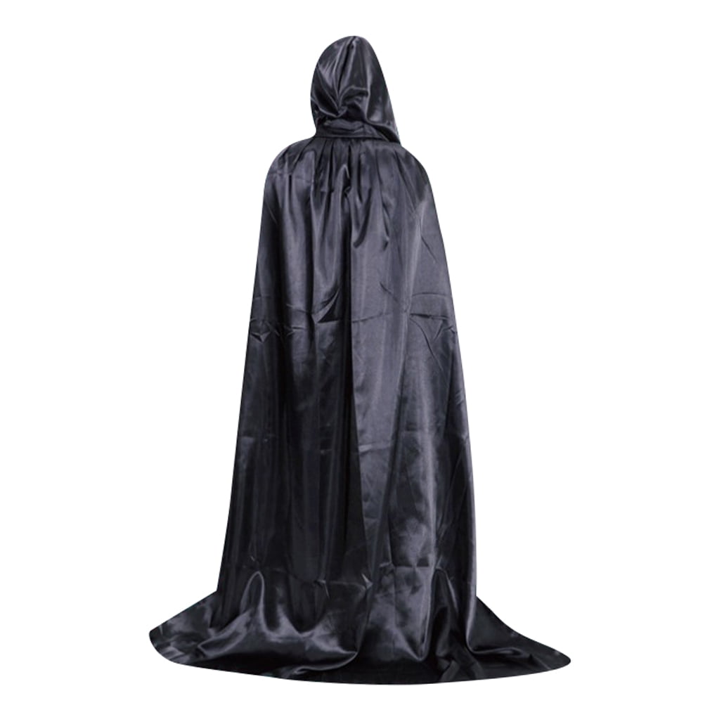 Uokoki Halloween Costume Unisex Cosplay Cape Long Hooded Wizard Cloak Performance Masquerade Party Robe