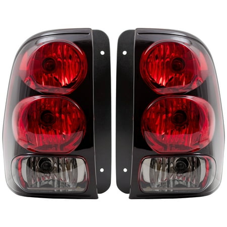 Brock Taillights Tail Lamps With Connector Plate Driver And Brock Taillights Tail Lamps With Connector Plate Driver And Penger Replacements For 02 09 Chevrolet Trailblazer Suv 15131578 15131579