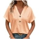 thumbnail image 3 of Otoño Sudadera con capucha,Camiseta de cuello en V para mujer, informal, de manga corta, de poliéster suave, ideal para el hogar y el uso diario, sopatenor, 3 of 9