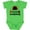Apple Green, variant on Little Ladybug with Flowers Boys or Girls Baby Bodysuit