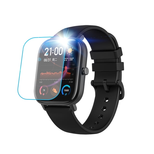 Protector de pantalla de cristal templado para AMAZFIT GTS - Alta definición, adhesivo sin burbujas, para reloj inteligente