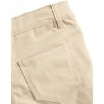 thumbnail image 5 of Beverly Hills Polo Club Girls' School Uniform Pants - 2 Pack Stretch Skinny Fit Khaki & Navy Uniform Pants (4-16), 5 of 7