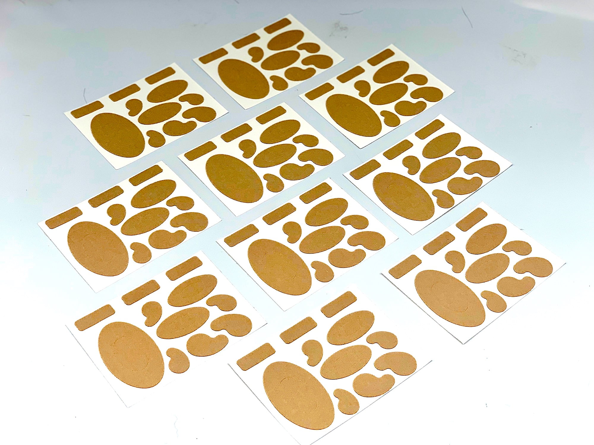 Moleskin 110 Assorted Pieces of Adhesive Flannel Patches for Aiding and Preventing Foot Blisters from High Heels, Shoes and Hiking Boots