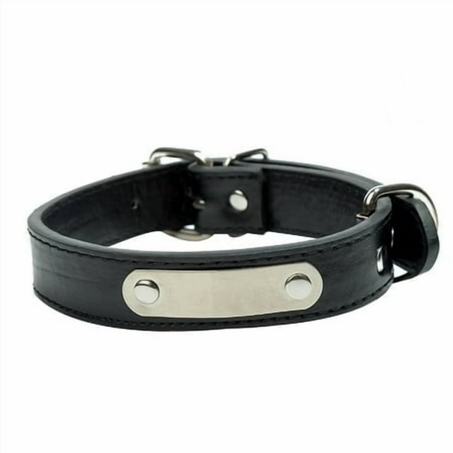 Shengyu Adjustable Engraved Puppy Pet Collar ID Tags Stainless Steel PU Anti-lost Name Plate Straps