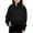 Black, variant on Jalioing Girls Half Zip Athletic Sweatshirts with Pocket Solid Long Sleeve Collared Pullover Basic Sport Tops