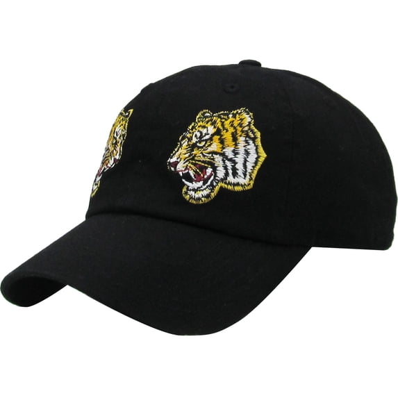 Tiger Black Dad Hat Baseball Cap Polo Style Adjustable