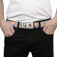 thumbnail image 3 of Looney Tunes Belt, Seatbelt Buckle Belt, Porky Pig Poses Pink, 30 to 44 Inches, 3 of 9