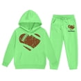 thumbnail image 1 of Toimothcn Ensemble de Vêtements pour Bébé Fille Manches Longues Décontracté Imprimé Baseball Rugby Pull à Capuche Pantalon Extensible 2 Pcs Vêtements Doux Confortables Vêtements de Loisirs pour Filles, 1 of 4