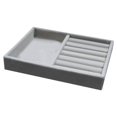thumbnail image 4 of Jewelry Display Tray Store Display Bracelets Case Gray Earrings Organizer Gift Ring Plate 1 Slot, 4 of 4