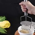 thumbnail image 2 of Stainless Steel Potato Masher, Potato Masher Kitchen Tool, Mashed Potato Masher, Dual Press Design - 2 Pack, 2 of 4