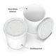 thumbnail image 3 of Recipientes para helados BALCI Premium de 1 litro (paquete de 2) con tapas, 3 of 7