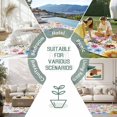 thumbnail image 6 of Sunflower Outdoor Rug for Patio/Deck/Porch, Non-Slip Large Area Rug 5 x 8 Ft, Colorful Flowers Summer Botanical Watercolor Indoor Outdoor Rugs Washable Area Rugs, Reversible Camping Rug Carpet Runner, 6 of 8