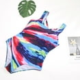 thumbnail image 5 of MSJUHEG Swim Suits for Women 2024,plus Size Swimsuit for Women,bikini Sets for Women,womens Swimsuits Polyester Women's Fashion Conservative Gradient Stripe Large Beachwear Bikini Multi-color L, 5 of 8