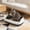 Dark gray_Base#34192, variant on High Sided Cat Litter Box with Splash Guard and Litter Scoop, Semi-Enclosed Open Top Kitty Litter Pan for Kittens and Small Cats, Easy Clean Plastic Basin with Litter Pedal