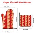 thumbnail image 2 of Strawberry Oven Mitts and Pot Holders Sets 4 pcs, Kitchen Oven Gloves Heat Resistant BBQ Gloves Non Slip for Chef, Cooking, Baking, 2 of 6