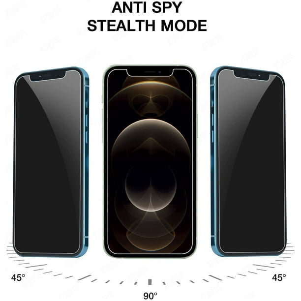 Apple iPhone 12 Pro Max (6.7") Privacy Tempered Glass Screen Protector Anti Spy Case Friendly