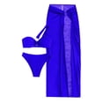 thumbnail image 5 of iTNHFP Maillot de Bain Grande Taille pour Femmes 2024 Bikini Rétro Multicolore à Dos Drapé, 5 of 5