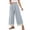 *1-Light Blue, variant on VBVC Women's Ruffle Hem Wide Leg Cropped Pants, Elastic High Waist Palazzo Trousers For Women, Ladies' Comfy Summer Beach Sweatpants with Pockets,Light Blue,M-4XL