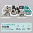 thumbnail image 3 of Aire Acondicionado Portátil 8000 BTU con WiFi SereneLife, Pequeño, Modo Frio, Calor, Ventilador, Cobertura de 32 M2, Temporizador 24 Horas y Kit de Montaje para Ventana Incluido, 3 of 9